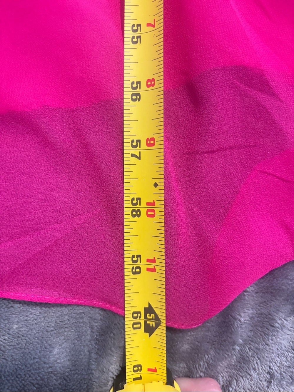 Camille La Vie Beaded Halter Formal Dress | Hot Pink/Fuschia | Size 6 - Picture 9 of 9